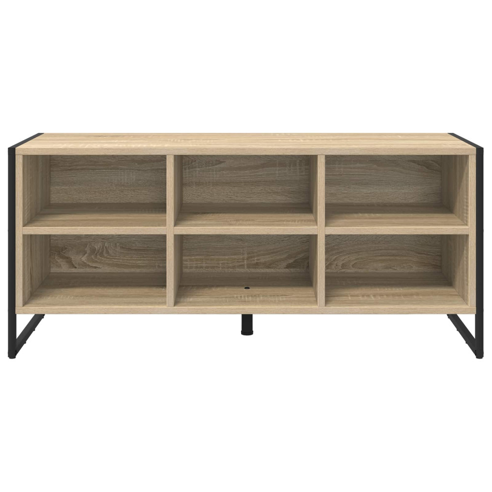 Produktbild för Skoskåp med lagring Sonoma 100 x 35 x 44 cm Konstruerat trä