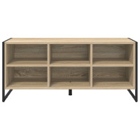 Produktbild för Skoskåp med lagring Sonoma 100 x 35 x 44 cm Konstruerat trä