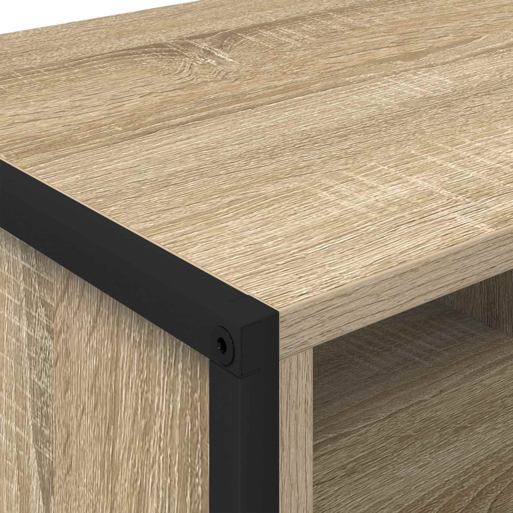Produktbild för Skoskåp med lagring Sonoma 100 x 35 x 44 cm Konstruerat trä