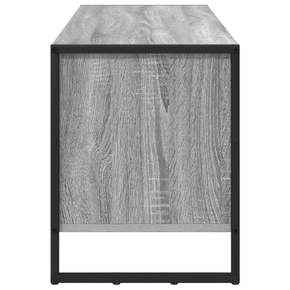Produktbild för Skoskåp med lagring Grå Sonoma 100 x 35 x 44 cm Konstruerat trä