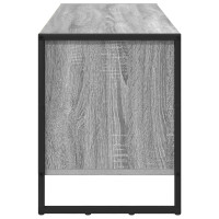 Produktbild för Skoskåp med lagring Grå Sonoma 100 x 35 x 44 cm Konstruerat trä