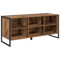 Produktbild för Skoskåp Gammalt trä 100 x 35 x 44 cm Konstruerat trä