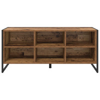 Produktbild för Skoskåp Gammalt trä 100 x 35 x 44 cm Konstruerat trä