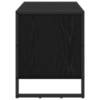 Produktbild för Skoskåp med lagring Svart Ek 60 x 35 x 44 cm Konstruerat trä