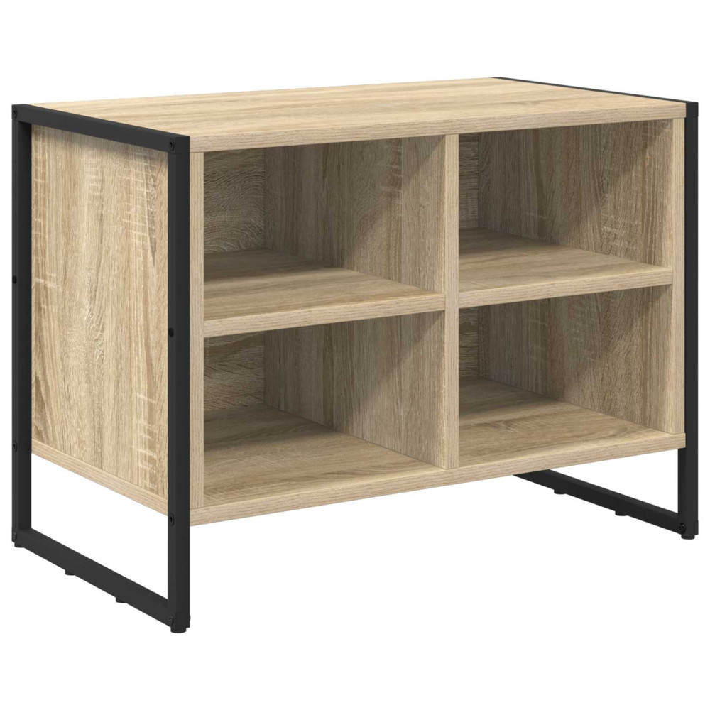 Produktbild för Skoskåp med lagring Sonoma 60 x 35 x 44 cm Konstruerat trä