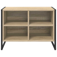 Produktbild för Skoskåp med lagring Sonoma 60 x 35 x 44 cm Konstruerat trä