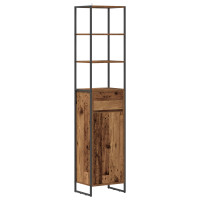 Produktbild för Badrumsskåp Gammalt trä 40 x 30 x 180 cm Konstruerat trä