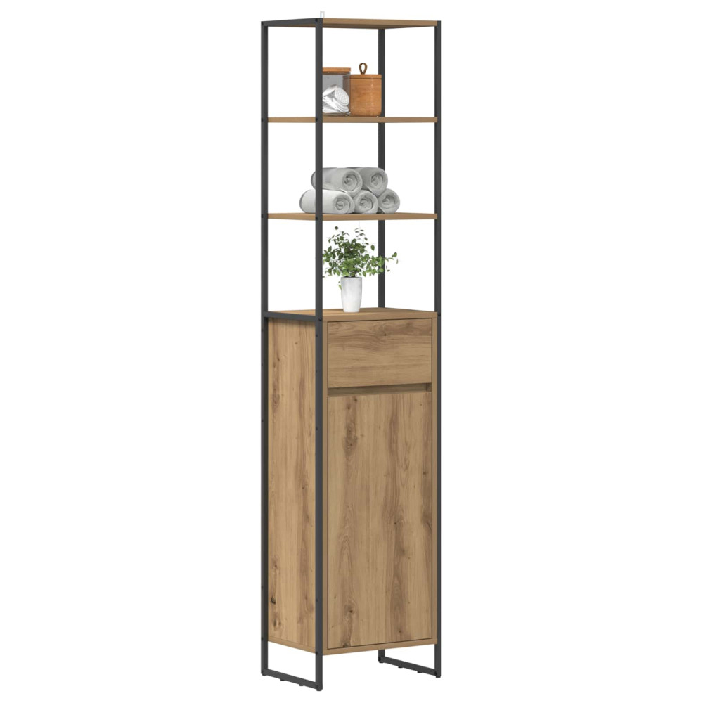 Produktbild för Badrumsskåp Artisan Ek 40 x 30 x 180 cm Konstruerat trä