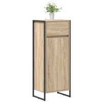 Produktbild för Badrumsskåp med låda Sonoma 40 x 30 x 100 cm Konstruerat trä