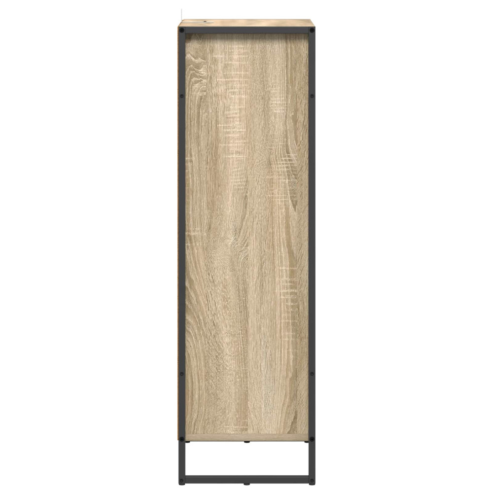 Produktbild för Badrumsskåp med låda Sonoma 40 x 30 x 100 cm Konstruerat trä
