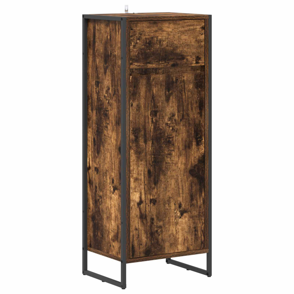 Produktbild för Badrumsskåp med låda Rökek 40 x 30 x 100 cm Konstruerat trä