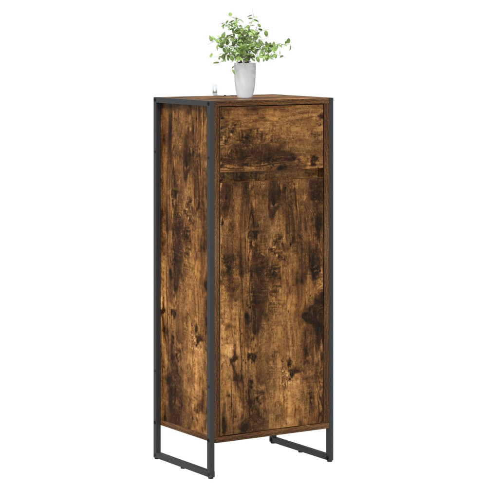 Produktbild för Badrumsskåp med låda Rökek 40 x 30 x 100 cm Konstruerat trä