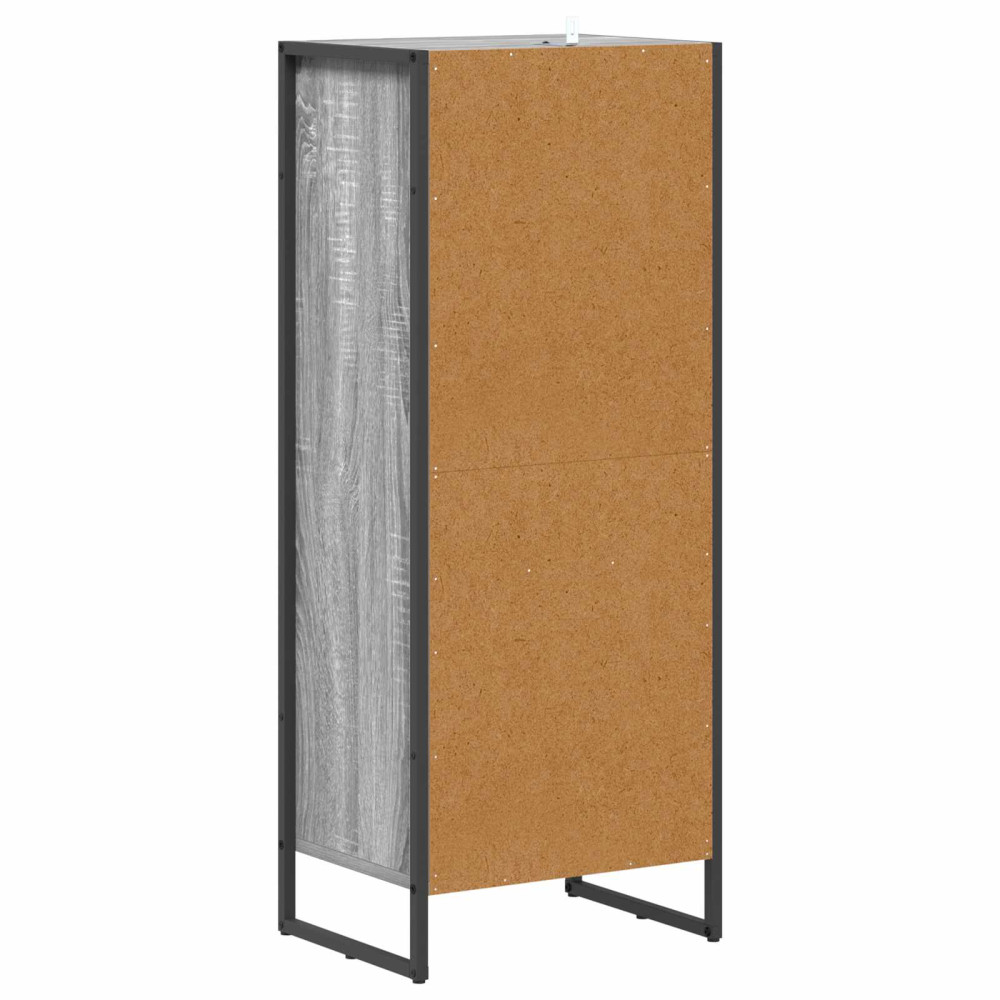 Produktbild för Badrumsskåp Grå Sonoma 40 x 30 x 100 cm Konstruerat trä