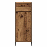 Produktbild för Badrumsskåp Gammalt trä 40 x 30 x 100 cm Konstruerat trä