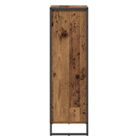 Produktbild för Badrumsskåp Gammalt trä 40 x 30 x 100 cm Konstruerat trä