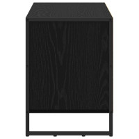 Produktbild för TV-skåp med låda Svart Ek 100 x 36 x 49,5 cm Konstruerat trä