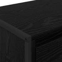 Produktbild för TV-skåp med låda Svart Ek 100 x 36 x 49,5 cm Konstruerat trä