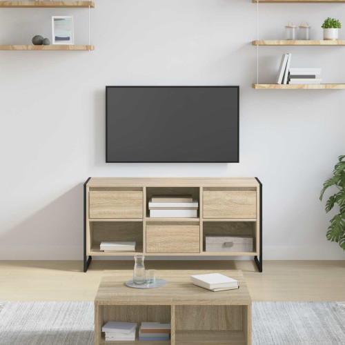 vidaXL TV-skåp med låda Sonoma 100 x 36 x 49,5 cm Konstruerat trä