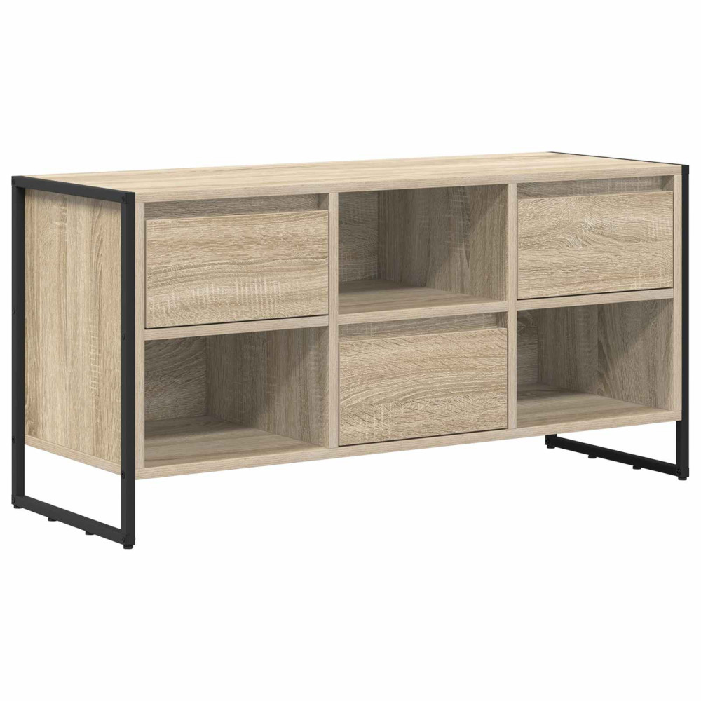 Produktbild för TV-skåp med låda Sonoma 100 x 36 x 49,5 cm Konstruerat trä