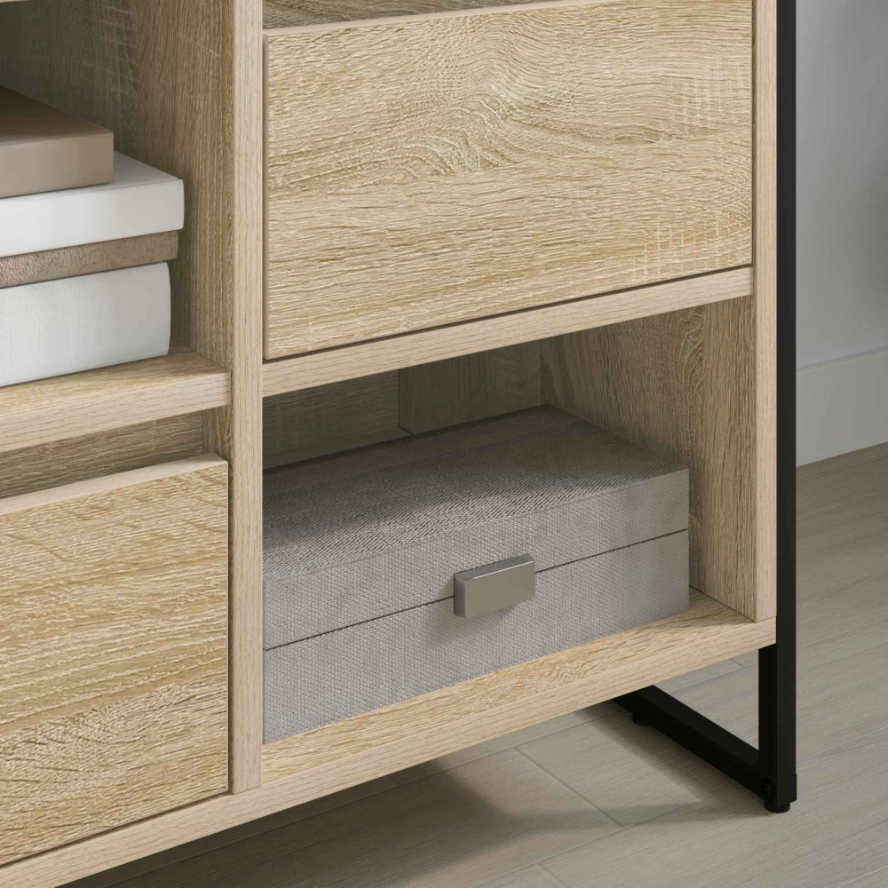 Produktbild för TV-skåp med låda Sonoma 100 x 36 x 49,5 cm Konstruerat trä