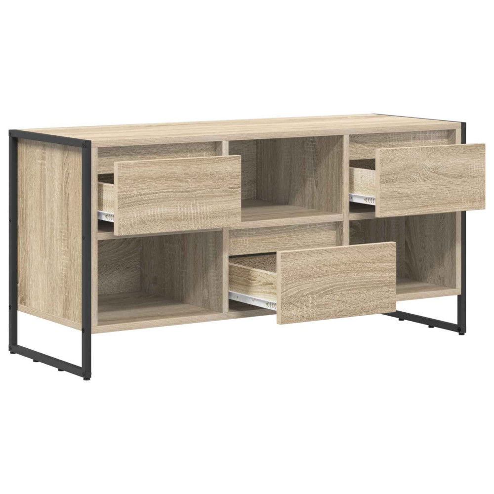 Produktbild för TV-skåp med låda Sonoma 100 x 36 x 49,5 cm Konstruerat trä