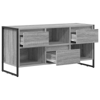 Produktbild för TV-skåp med låda Grå Sonoma 100 x 36 x 49,5 cm Konstruerat trä