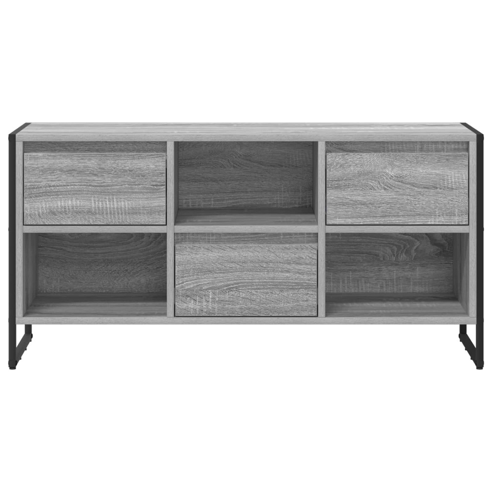 Produktbild för TV-skåp med låda Grå Sonoma 100 x 36 x 49,5 cm Konstruerat trä