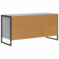 Produktbild för TV-skåp med låda Grå Sonoma 100 x 36 x 49,5 cm Konstruerat trä