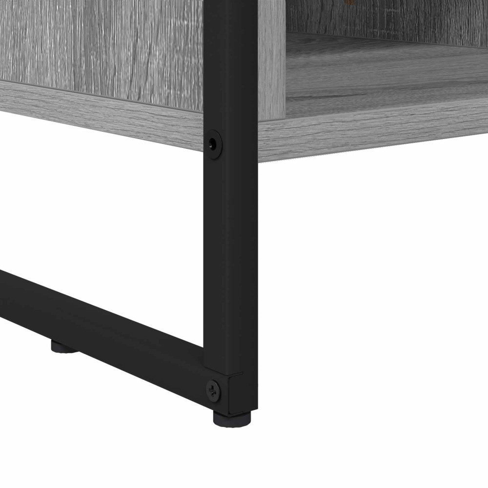 Produktbild för TV-skåp med låda Grå Sonoma 100 x 36 x 49,5 cm Konstruerat trä