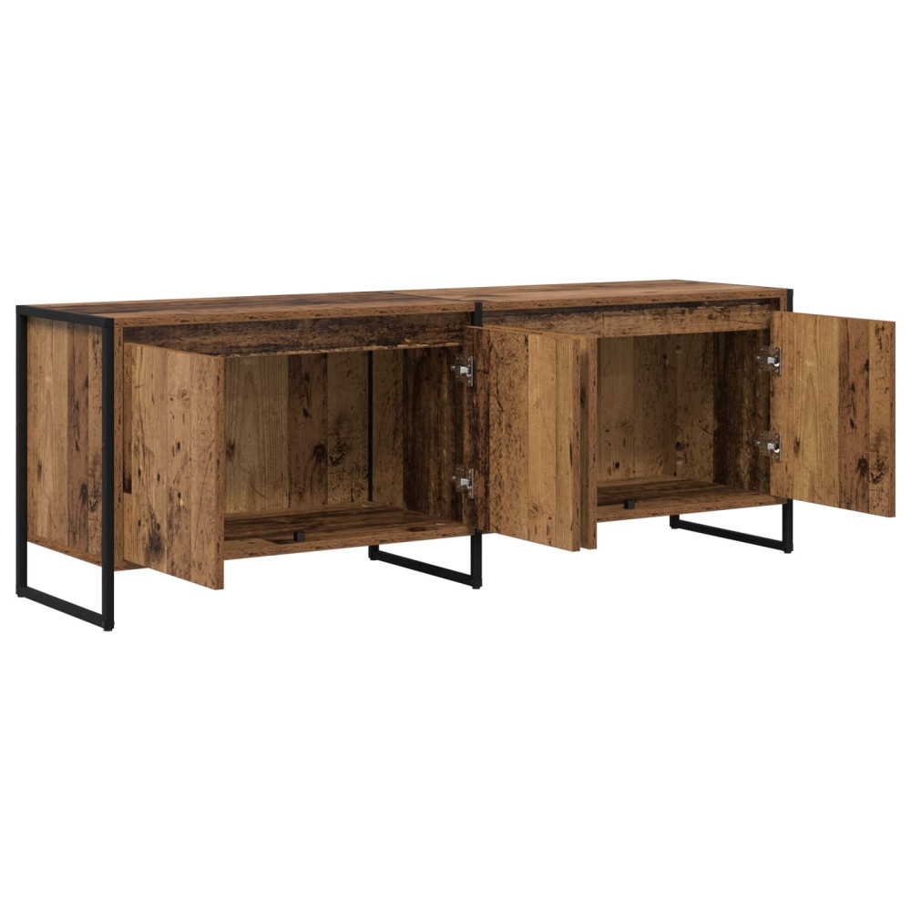 Produktbild för TV-skåp Gammalt trä 140 x 36 x 49,5 cm Konstruerat trä
