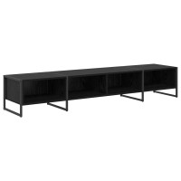 Produktbild för TV-skåp Svart Ek 170.5 x 36 x 30.5 cm Konstruerat trä
