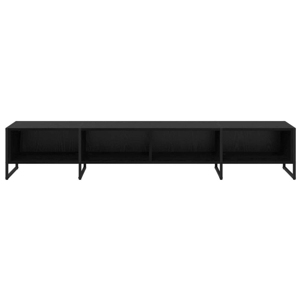 Produktbild för TV-skåp Svart Ek 170.5 x 36 x 30.5 cm Konstruerat trä