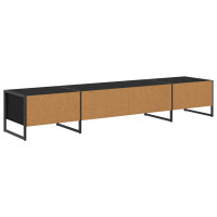 Produktbild för TV-skåp Svart Ek 170.5 x 36 x 30.5 cm Konstruerat trä