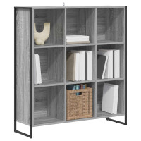 Produktbild för Bokskåp Grå Sonoma 99.5 x 30 x 108.5 cm Konstruerat trä