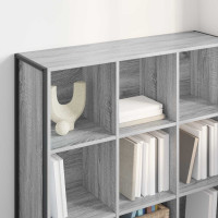 Produktbild för Bokskåp Grå Sonoma 99.5 x 30 x 108.5 cm Konstruerat trä