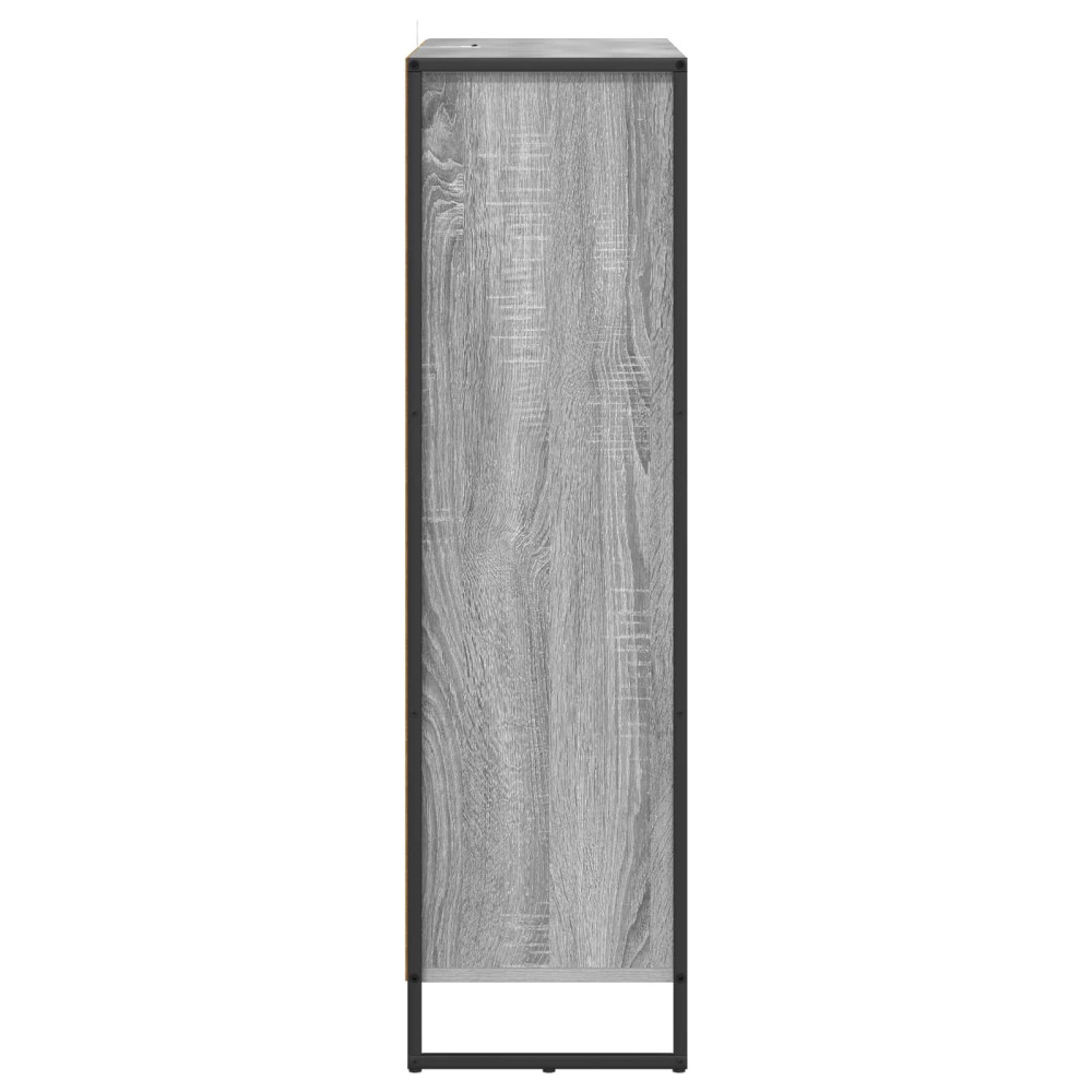 Produktbild för Bokskåp Grå Sonoma 99.5 x 30 x 108.5 cm Konstruerat trä