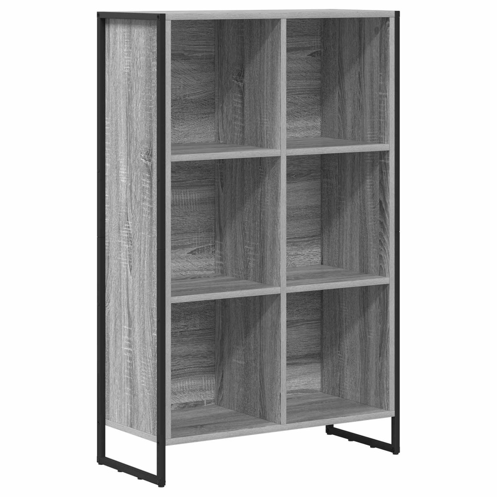 Produktbild för Bokskåp Grå Sonoma 99.5 x 30 x 108.5 cm Konstruerat trä