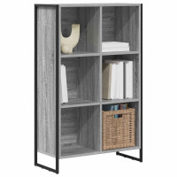 Produktbild för Bokskåp Grå Sonoma 99.5 x 30 x 108.5 cm Konstruerat trä