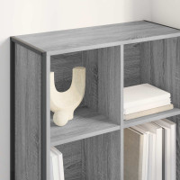 Produktbild för Bokskåp Grå Sonoma 99.5 x 30 x 108.5 cm Konstruerat trä