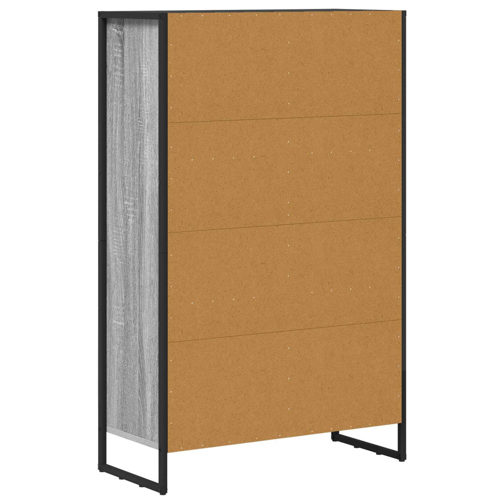Produktbild för Bokskåp Grå Sonoma 99.5 x 30 x 108.5 cm Konstruerat trä