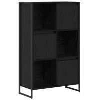 Produktbild för Bokskåp Svart Ek 68 x 30 x 108.5 cm Konstruerat trä