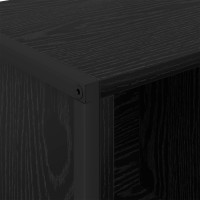Produktbild för Bokskåp Svart Ek 68 x 30 x 108.5 cm Konstruerat trä