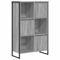 Produktbild för Bokskåp Grå Sonoma 68 x 30 x 108.5 cm Konstruerat trä