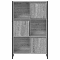Produktbild för Bokskåp Grå Sonoma 68 x 30 x 108.5 cm Konstruerat trä