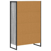 Produktbild för Bokskåp Grå Sonoma 68 x 30 x 108.5 cm Konstruerat trä