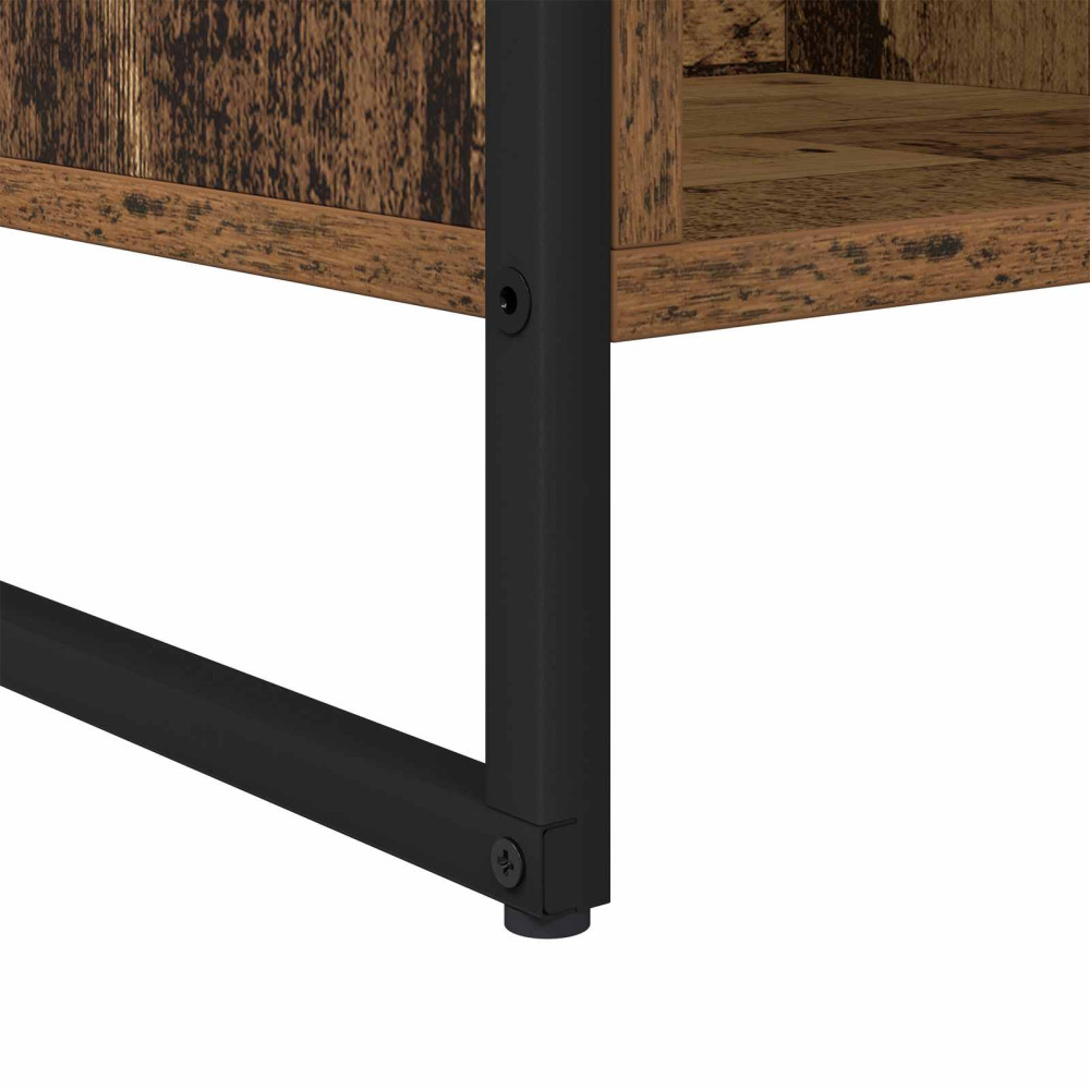 Produktbild för Bokskåp Gammalt trä 68 x 30 x 108.5 cm Konstruerat trä