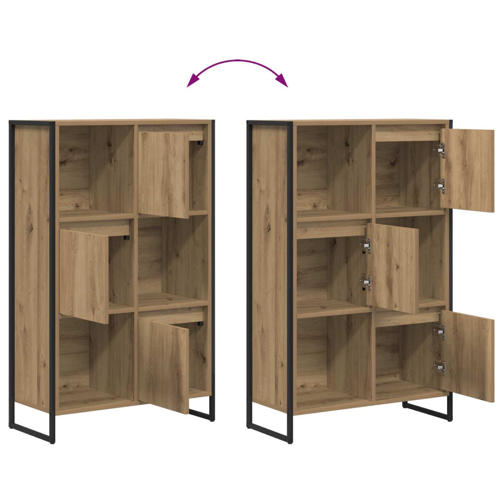 Produktbild för Bokskåp Artisan Ek 68 x 30 x 108.5 cm Konstruerat trä