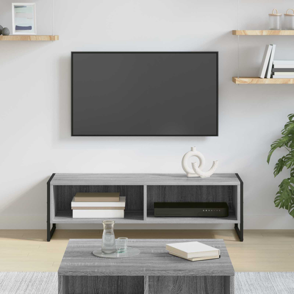 Produktbild för TV-skåp Grå Sonoma 100 x 36.5 x 30.5 cm Konstruerat trä