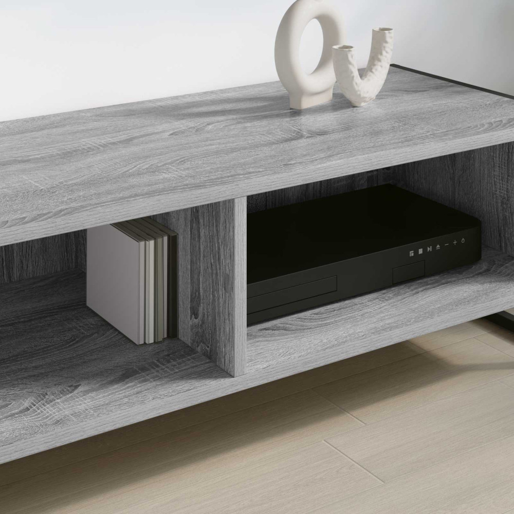 Produktbild för TV-skåp Grå Sonoma 100 x 36.5 x 30.5 cm Konstruerat trä