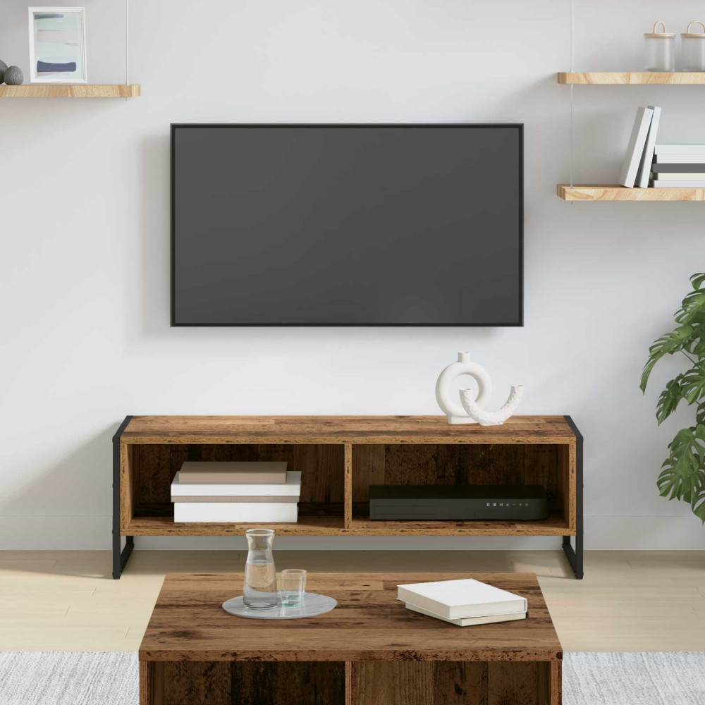 Produktbild för TV-skåp Gammalt trä 100 x 36.5 x 30.5 cm Konstruerat trä